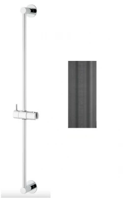 Waterrevolution Flow плъзгач за душ 800mm PVD Gun Metal T1660GME