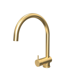 Waterevolution Flow Кухненски смесител от четкан месинг с издърпващ се чучур T155LE