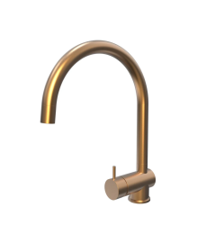 Waterevolution Flow Кухненски смесител PVD Brushed Copper с издърпващ се чучур, мед T155CPE