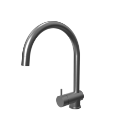 Waterevolution Flow кухненски смесител PVD Gun metal с издърпващ се чучур T155GME