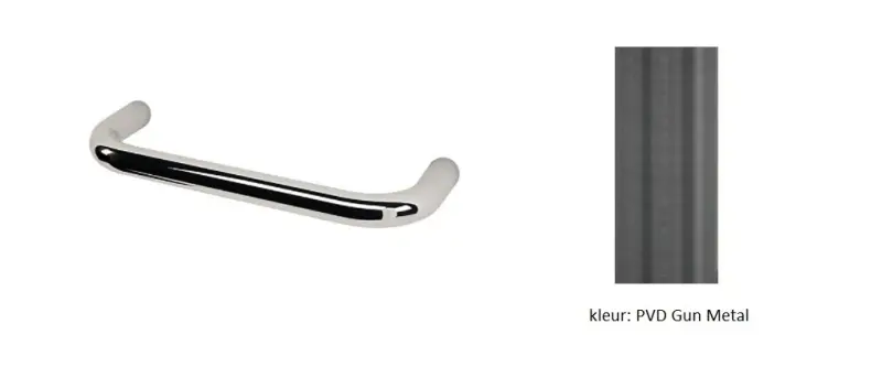 Водна революция държач за кърпи Flow 17,5 см PVD Gun Metal A110GME