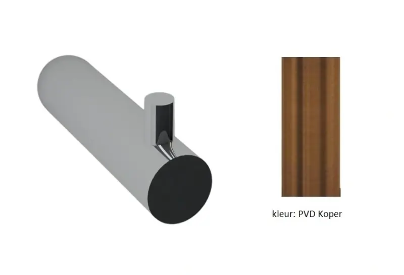 Водна революция Flow закачалка за кърпи PVD с четкан мед A150CPE