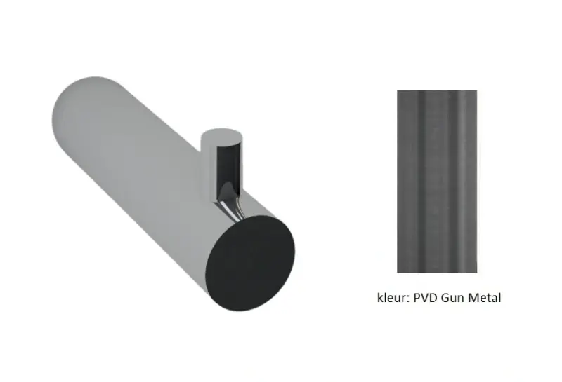 Водна революция Flow кука за кърпи PVD Gun Metal A150GME