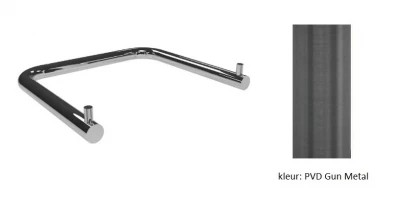 Водна революция Flow Двоен държач за тоалетна хартия PVD Gun Metal A131GME