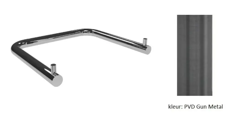 Водна революция Flow Двоен държач за тоалетна хартия PVD Gun Metal A131GME