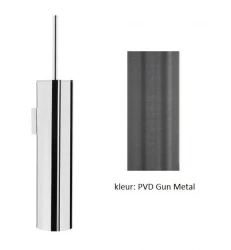 Комплект за тоалетна четка за стена Waterevolution Flow PVD Gun Metal A241GME
