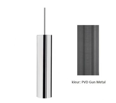 Набор за тоалетна четка Waterrevolution Deep, стоящ PVD Gun Metal A240GME
