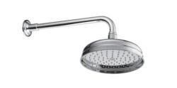 PB носталгичен душ глава 20cm с антикамен и душ рамо RVS