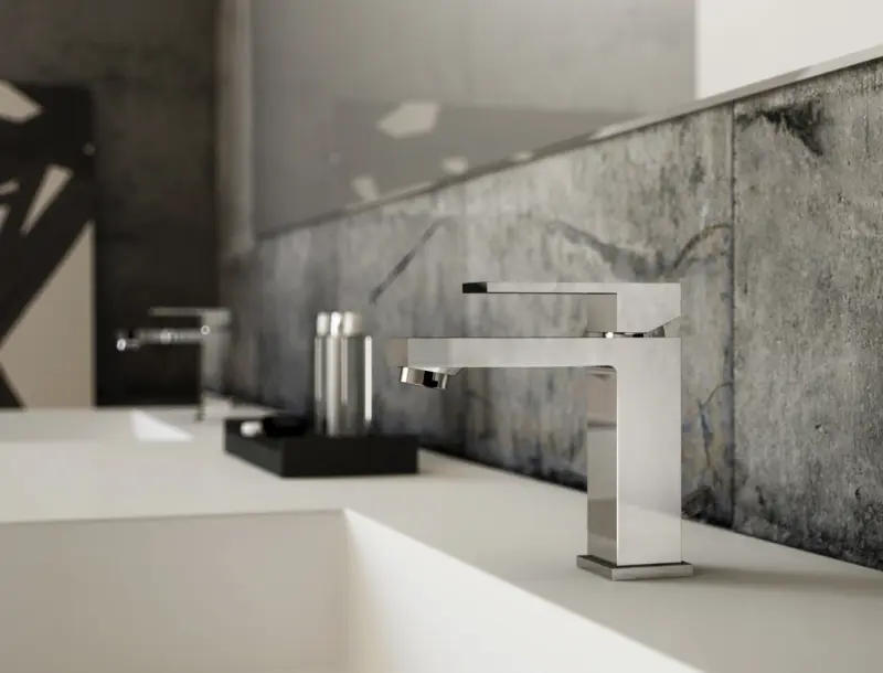 PB Kiki 1-дупков смесител за умивалник в матово черно