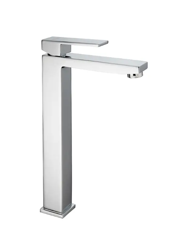 PB Kiki 1-дупков висок смесител за умивалник за умивалници хром