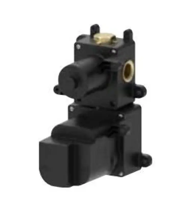 SB 316 ЕСТЕТИКА Кръгъл вграден термостатичен кран с 2 изхода / спирак за превключване PVD медно обработен 1208954907