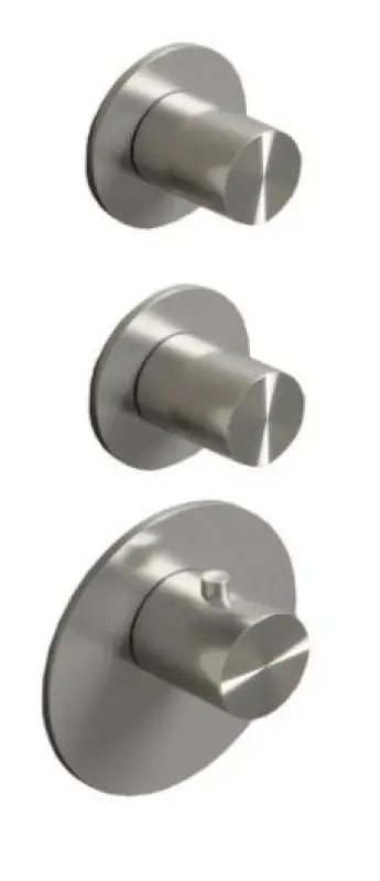 SB 316 ЕСТЕТИКА Вграден термостатичен кран с 2 изхода / 2 x запорен кран, напълно изработен от неръждаема стомана 1208954919