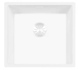Lorreine 40WQ-FU Бяла кварцова мивка 40x40 см за вграждане на и под нивото на плота 1208955079