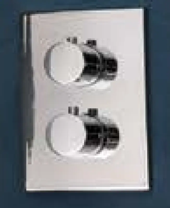 SB Универсален кръгъл на квадрат вграден термостатен кран с 2 изхода хром 1208955152