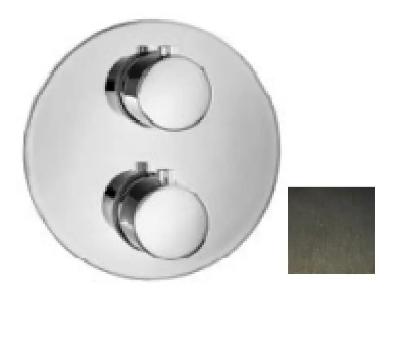 SB Универсален вграден термостатичен кран с 2 изхода PVD пушка метал 1208955168