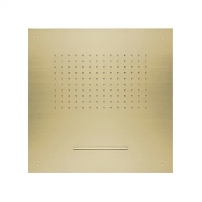 SB Square 316 Вграден душ с дъждовен ефект и водопад 50x50cm таванен душ глава PVD злато 1208955319