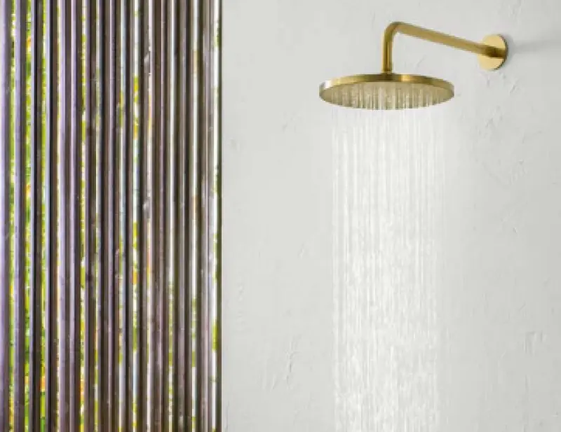 SB Round 316 Душова глава за дъжд 30см PVD злато 1208955345