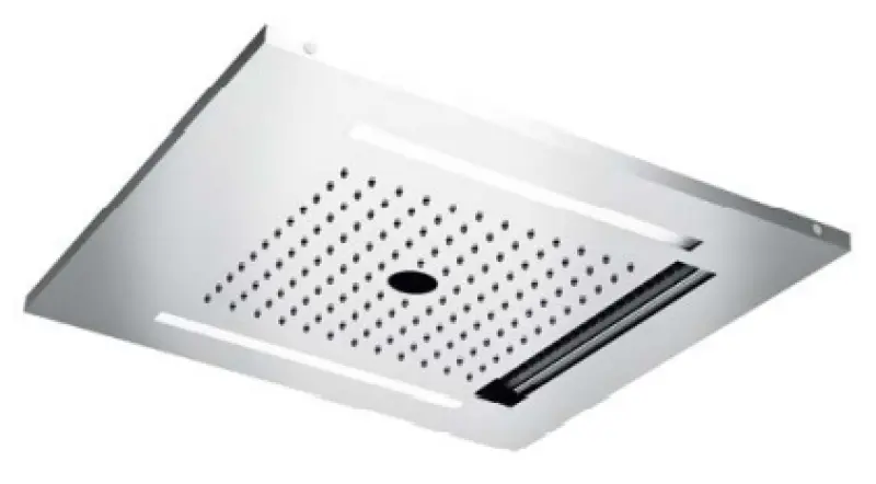 SB Wire-Twist вграден душ за дъжд с хромотерапия осветление, напълно изработен от неръждаема стомана 1208955376