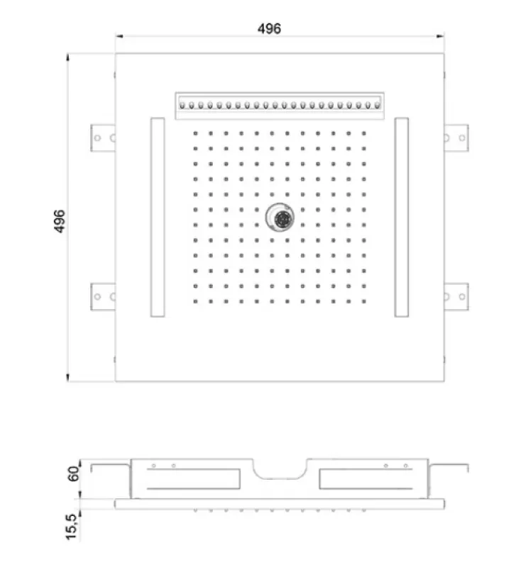 SB Wire-Twist Вграден душовник с хромотерапия в матово черно 1208955378