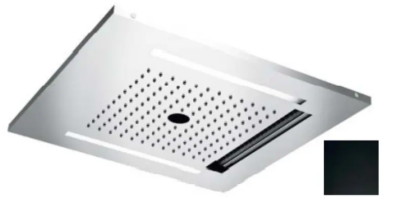 SB Wire-Twist Вграден душовник с хромотерапия в матово черно 1208955378