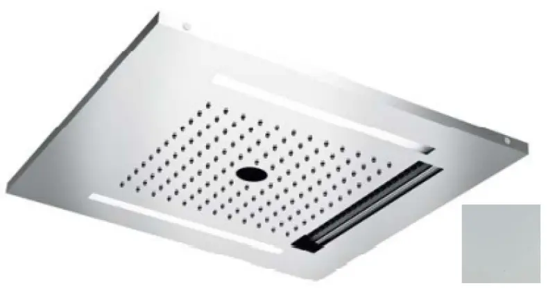 SB Wire-Twist Вграден душ за дъжд с хромотерапия осветление матово бяло 1208955379