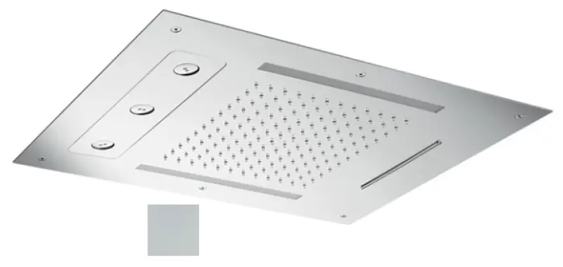 SB Spin Изкушение Хромотерапия Вграден душ за дъжд мат бяло 1208955417