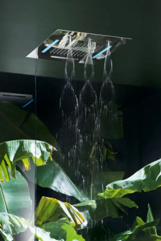 SB Spin Temptation Chromotherapy вграден душ за дъжд PVD мед 1208955418