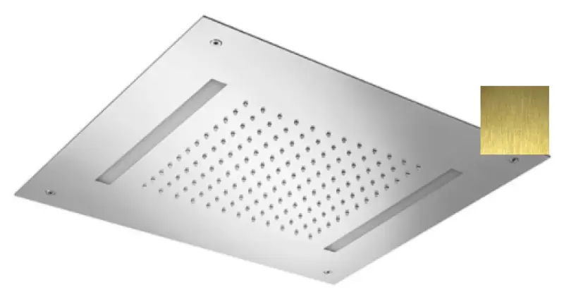 SB Easy Хромотерапия Вграден Душ за дъжд PVD злато 1208955425