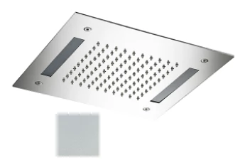 SB Easy Вграден душ за дъжд 30x30cm Мат Бяло с осветление 1208955440