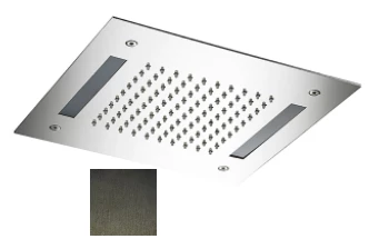 SB Easy Вграден душ за дъжд 30x30см PVD Gun Metal с осветление 1208955443