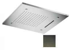 Вграден душ за хромотерапия SB с 3 вида струи 50x50 см PVD Gun Metal 1208955449