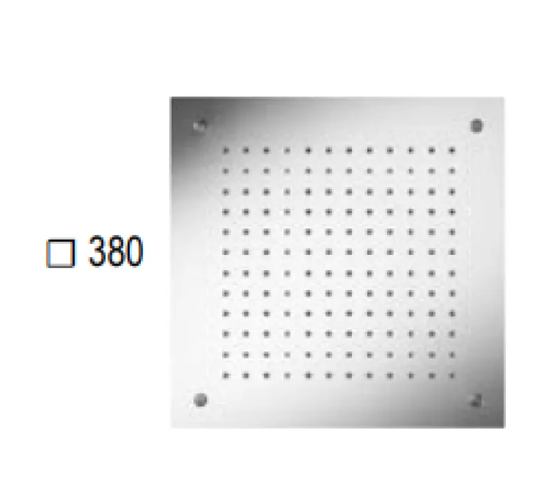 SB Square Chromotherapy вграден душ за хромотерапия в PVD мед 1208955465
