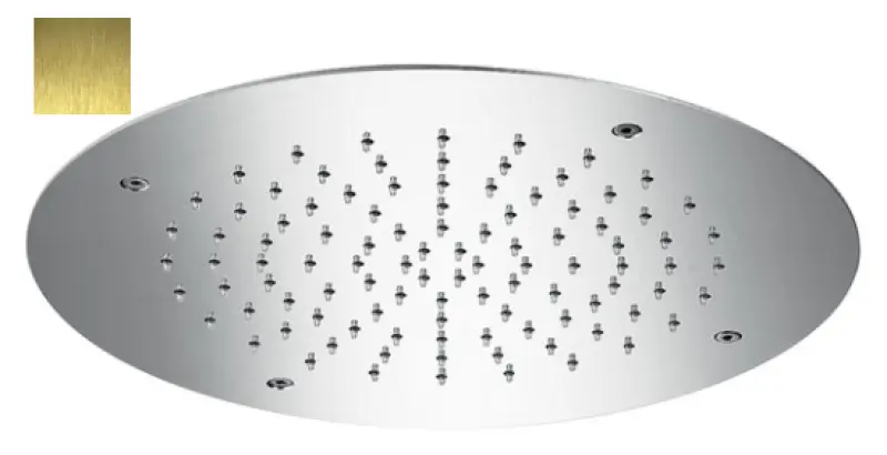 SB Round Chromotherapy Вграден душ за хромотерапия в PVD злато 1208955473