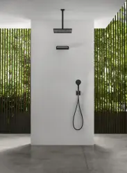 SB Rubinetterie Душ за дъжд Eco Air спестяващ вода, квадратен, в матово бяло, 20x20см 1208955527