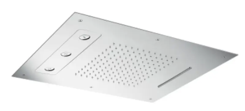 SB Spin Изкушение вграден душ за дъжд с 3 струи, напълно от неръждаема стомана 1208955681