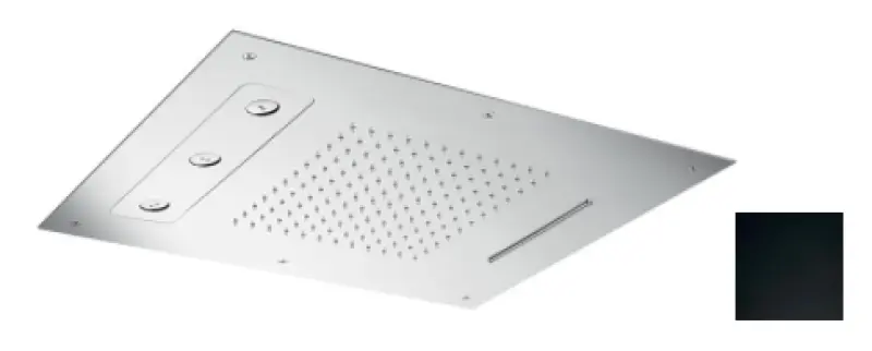 SB Spin Изкушение Вграден дъждовен душ с 3 струи Мат Черен 1208955688