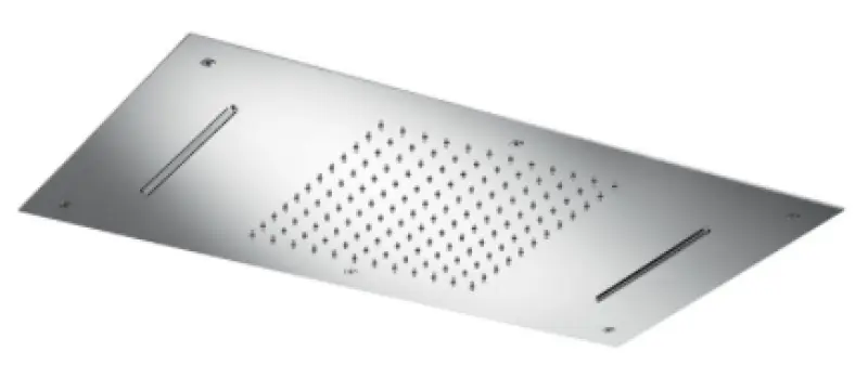 SB Изкушение XXL Вграден душ за дъжд прямоъгълен 2-лъчев изцяло от неръждаема стомана 1208955698