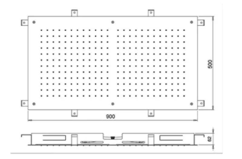 SB Temptation Вграден душ за дъжд, правоъгълен 900x500mm PVD Мед 1208955713