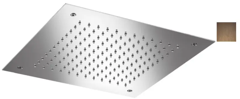 SB Изкушение вграден душ за дъжд квадратен 38x38cm PVD Мед 1208955763