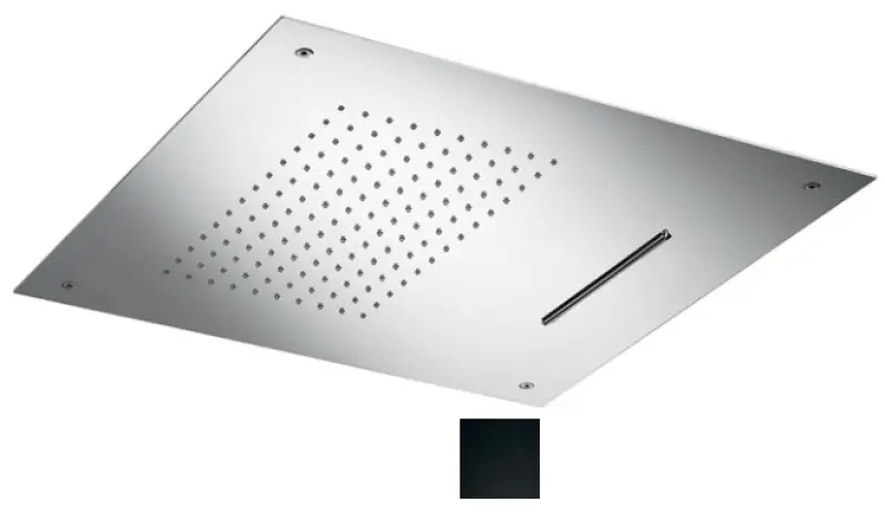 SB Square XL Вграден душ за дъжд с 2 струи Мат Черно 1208955767