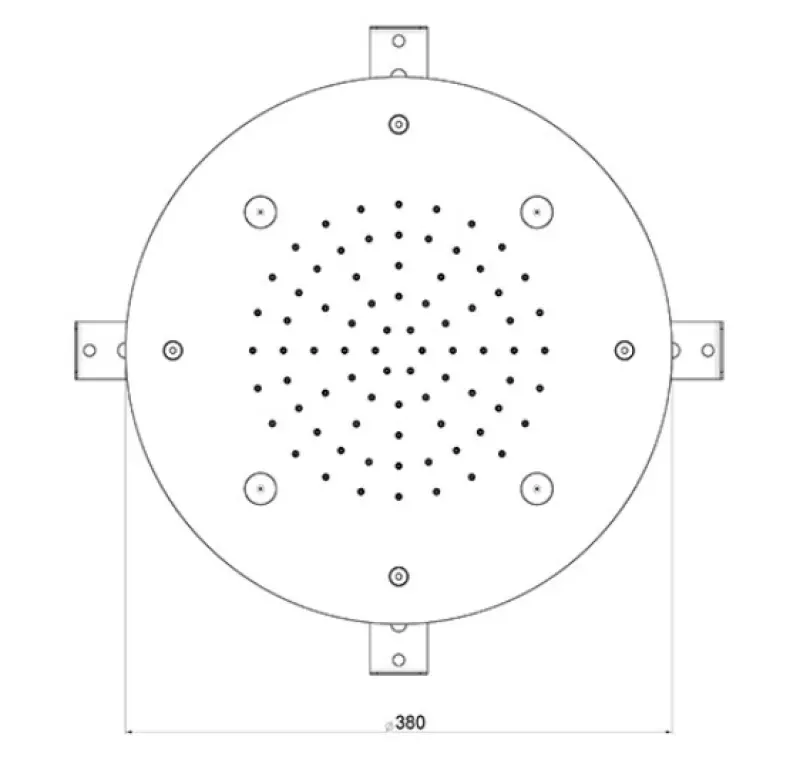 SB кръгъл душ с мъгла вграден PVD мед 1208955795