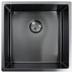 Caressi CAPP40R10GM Gun Metal мивка B40xL40xD18.5cm безшевна цедка