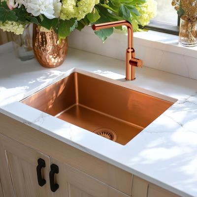 Quadri Stamford Кухненски миксер с издърпващ се чучур, PVD мед 1208956083