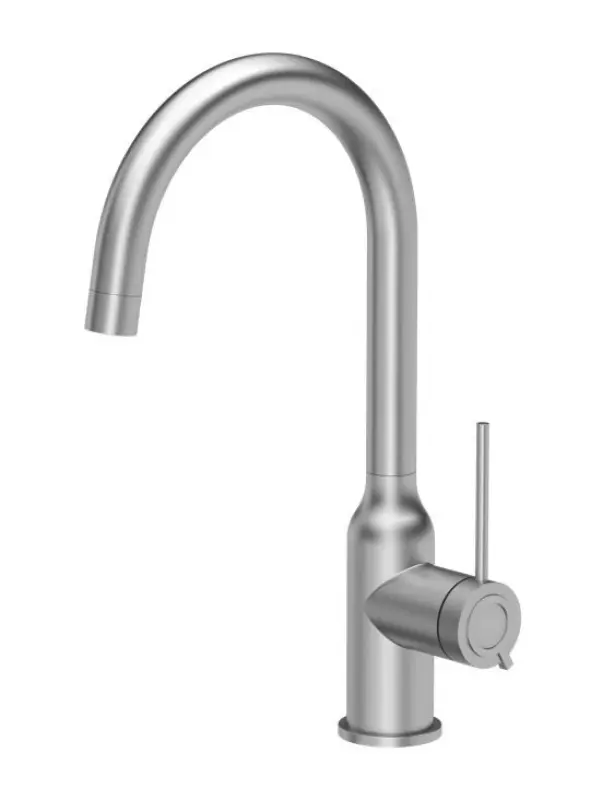 Quadri Stamford Кухненски смесител с въртящ се кръгъл чучур, неръждаема стомана 1208956109
