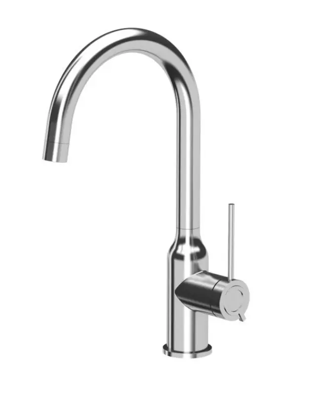 Quadri Stamford Кухненски смесител с хромирано покритие и въртящ се кръгъл чучур 1208956110