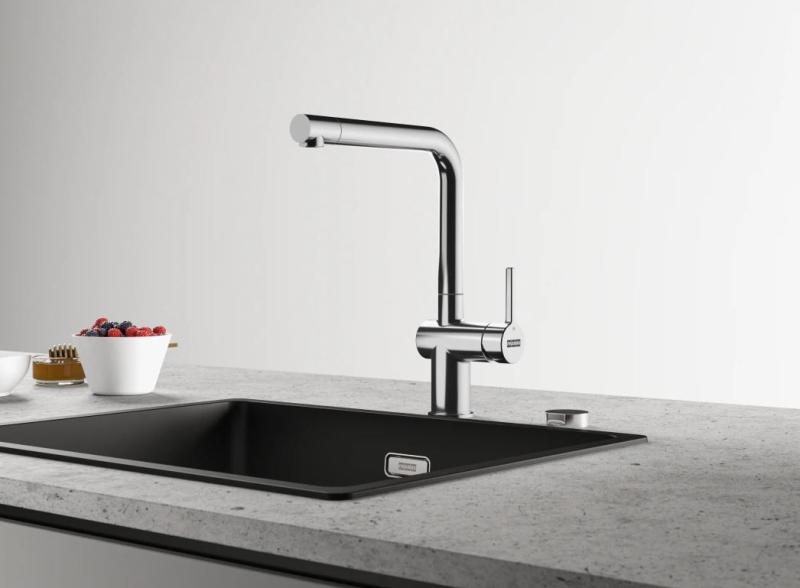 Франке Актив L кухненски смесител хром с въртящ се чучур 115.0653.298