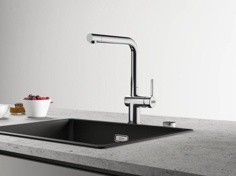 Franke Active L Кухненски смесител хром с издърпващ се ръчен душ 115.0653.379