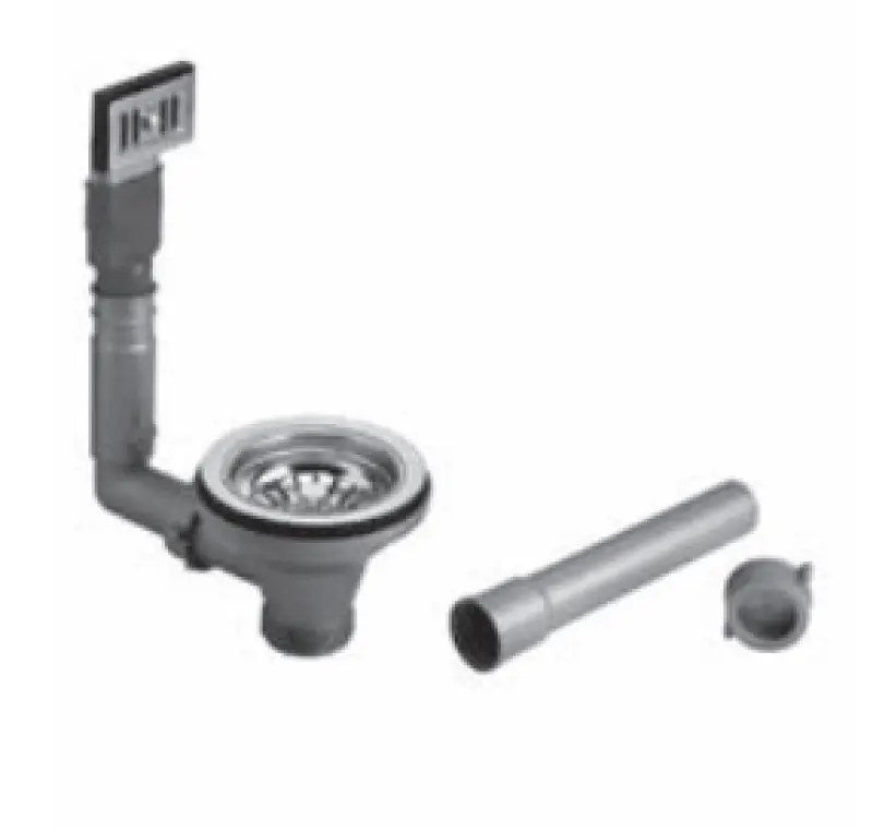 PB Класически комплект за отвод с преливник и цедка с възможност за затваряне, естествен месинг 1208956479