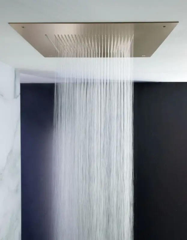 SB Square 316 Вграден душ с дъждовен ефект Velvet Temptation и водопад с четка PVD мед 1208956751