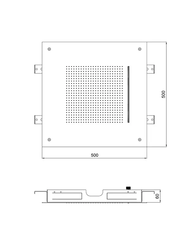 SB Square 316 Вграден душ с дъждовен ефект Velvet Temptation и водопад с четка PVD мед 1208956751